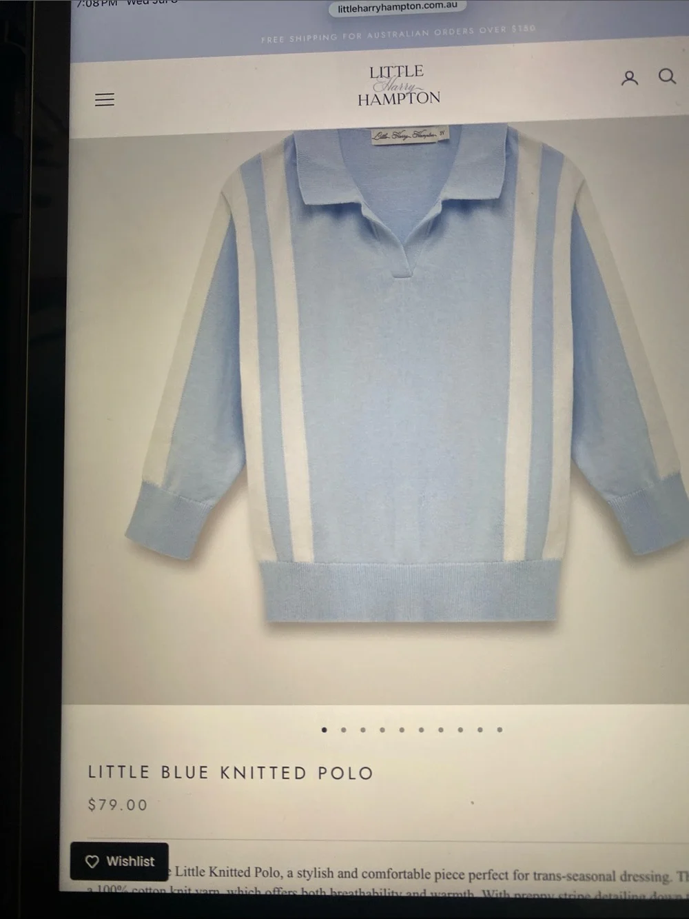 Beige and Cream Men’s Short-Sleeve Polo Sweater by Little Harry Hampton